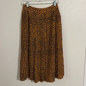 J Crew midi skirt, leopard print, size 2 women’s
